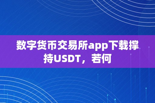 数字货币交易所app下载撑持USDT，若何