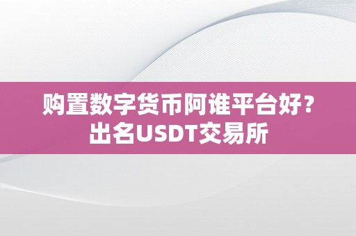 购置数字货币阿谁平台好？出名USDT交易所