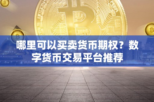 哪里可以买卖货币期权？数字货币交易平台推荐