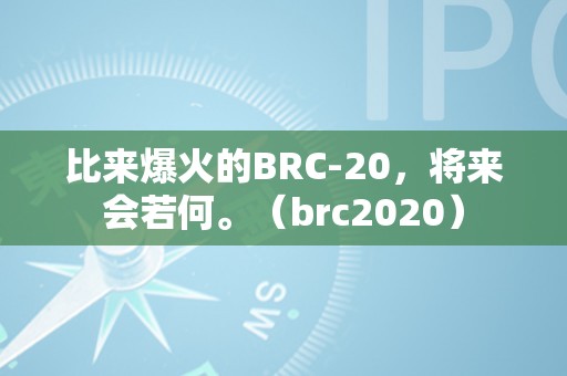 比来爆火的BRC-20，将来会若何。（brc2020）