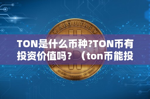 TON是什么币种?TON币有投资价值吗？（ton币能投资吗）