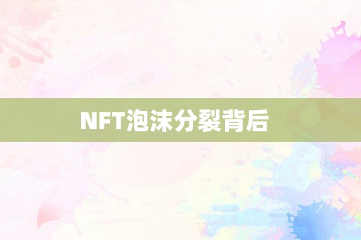 NFT泡沫分裂背后  